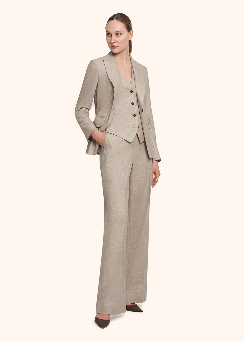 giacca Kiton donna, in cashmere beige 5