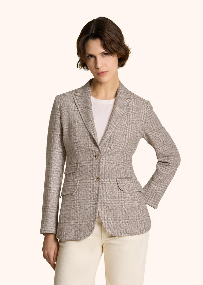 BLAZER PRINCIPE DI GALLES IN LANA BLEND