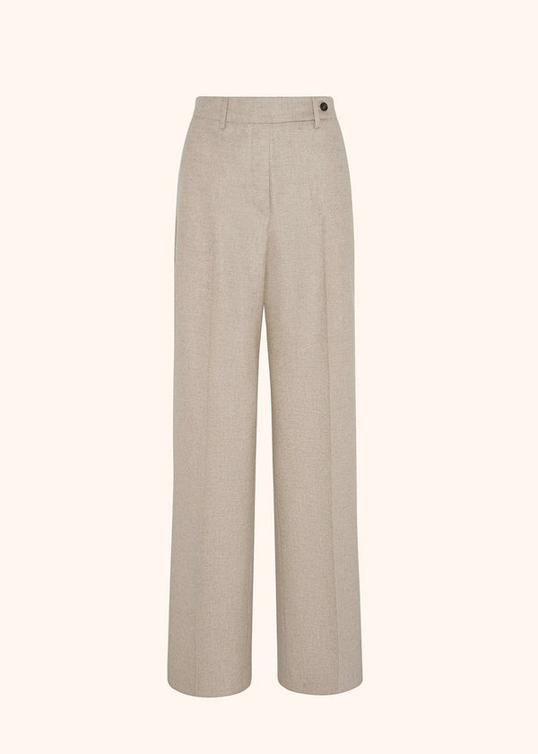 pantaloni Kiton donna, in cashmere beige 1