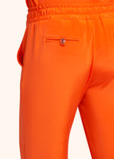 Pantaloni arancione Kiton da donna, in seta 4
