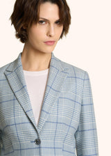 BLAZER A QUADRI IN CASHMERE