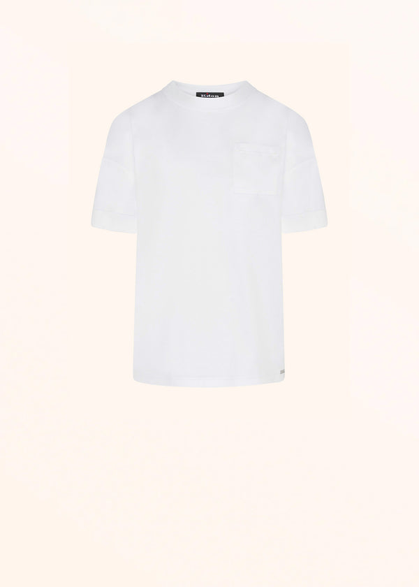 camicia Kiton donna, in cotone bianco 1