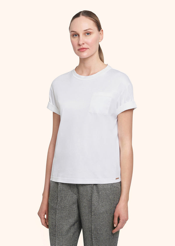 camicia Kiton donna, in cotone bianco 2