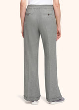pantaloni Kiton donna, in cashmere grigio chiaro 3