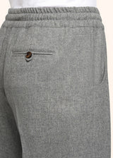 pantaloni Kiton donna, in cashmere grigio chiaro 4