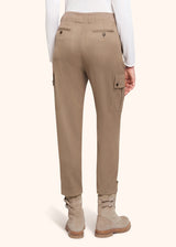 pantaloni Kiton donna, in lana vergine cammello 3