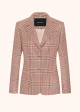 BLAZER PRINCIPE DI GALLES IN CASHMERE E SETA