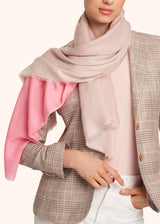 Sciarpa rosa Kiton da donna, in lana 3