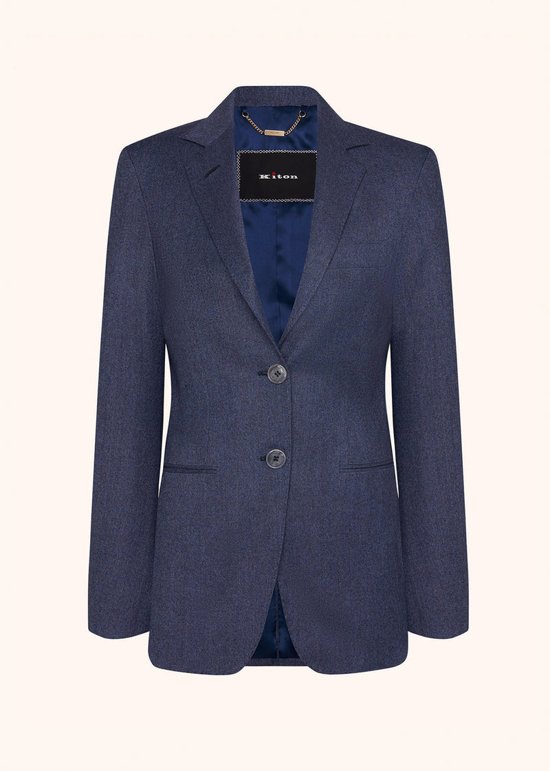 BLAZER MONOPETTO IN LANA E CASHMERE