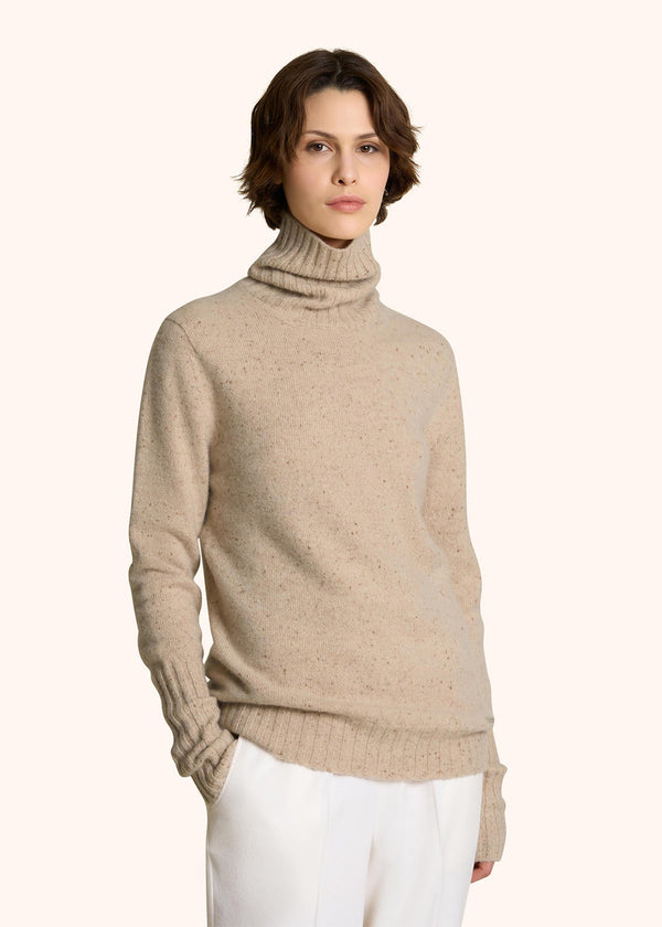 MAGLIONE A COLLO ALTO IN CASHMERE