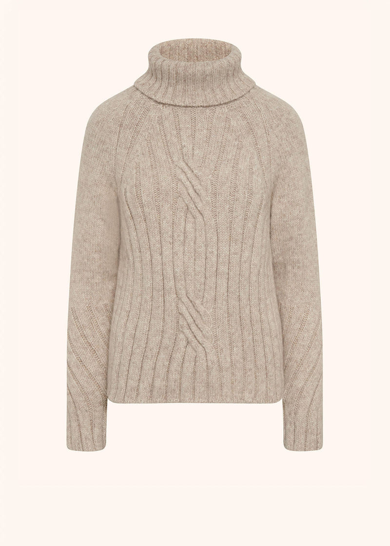 MAGLIONE IN ALPACA CON TRECCIA