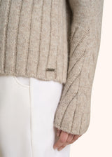 MAGLIONE IN ALPACA CON TRECCIA