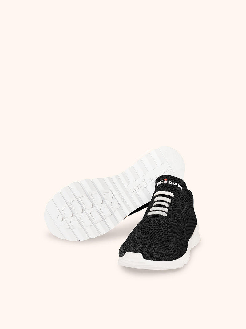 Scarpa Sneakers nero Kiton da donna, in cotone 3