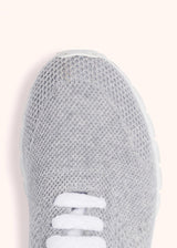 scarpa sneakers Kiton donna, in cashmere grigio medio 4