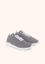 scarpa sneakers Kiton donna, in cashmere piombo 2