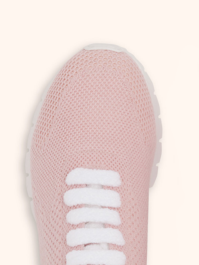 Scarpa Sneakers rosa Kiton da donna, in cashmere 4