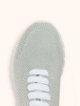Scarpa Sneakers azzurro polvere Kiton da donna, in cashmere 4