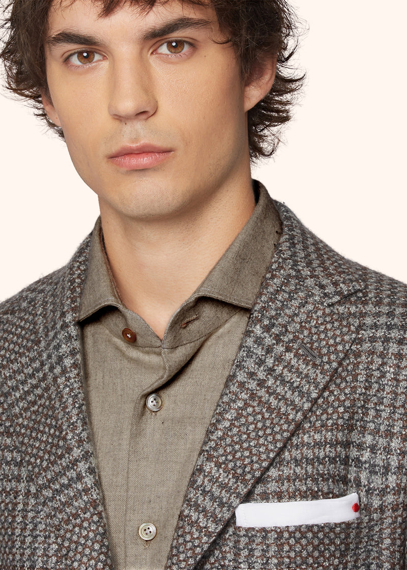 BLAZER PRINCIPE DI GALLES IN CASHMERE BLEND