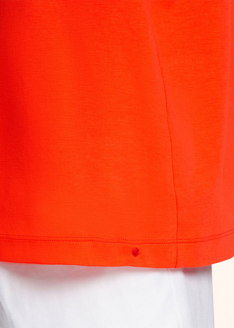 Milano - T-Shirt arancione Kiton da uomo, in cotone 4