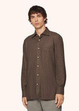 CAMICIA NERANO IN FLANELLA PIED DE POULE