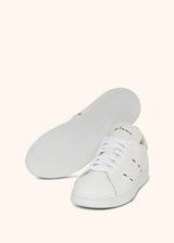 Scarpa Sneakers bianco Kiton da uomo, in calfskin 3