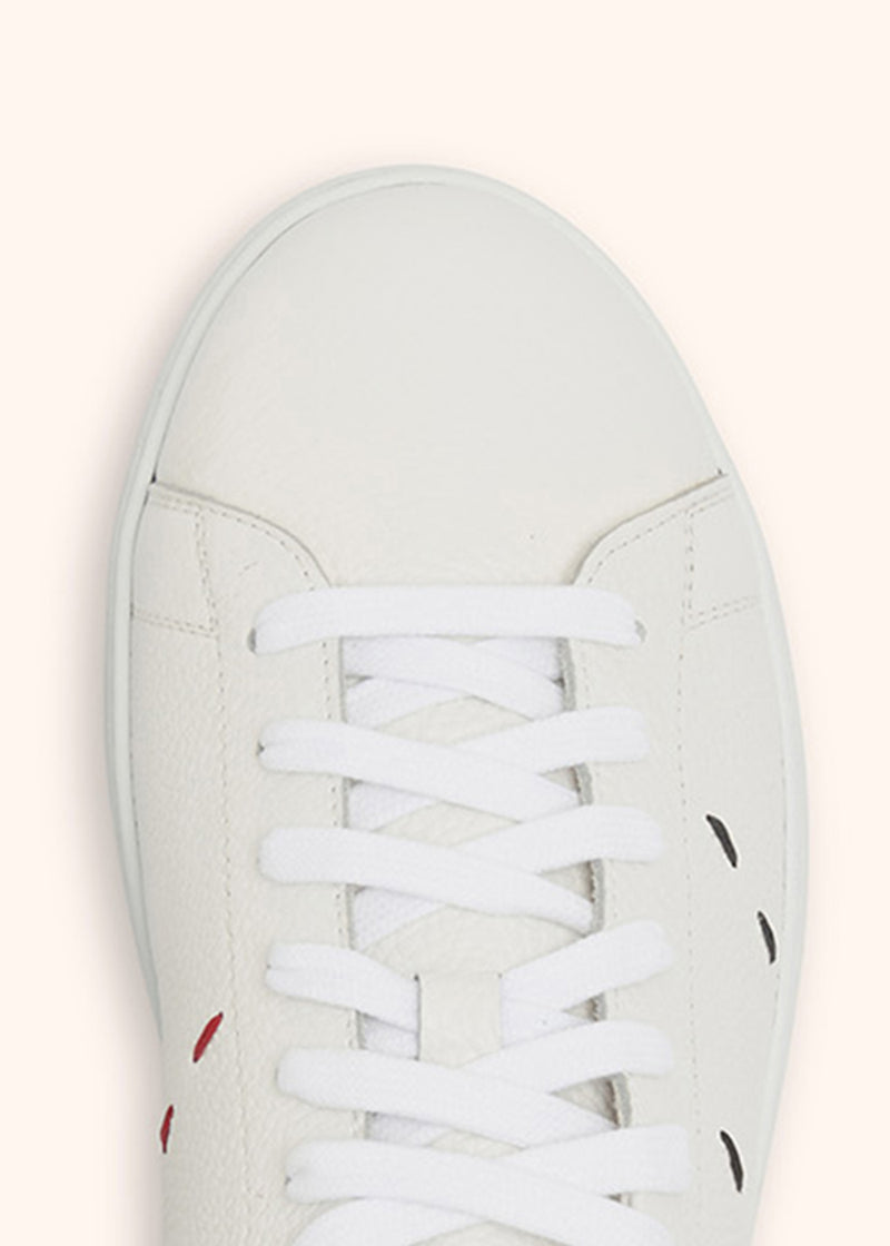 Scarpa Sneakers bianco Kiton da uomo, in calfskin 4
