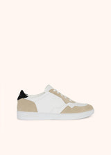 SNEAKERS IN PELLE CON INSERTI CAMOSCIO