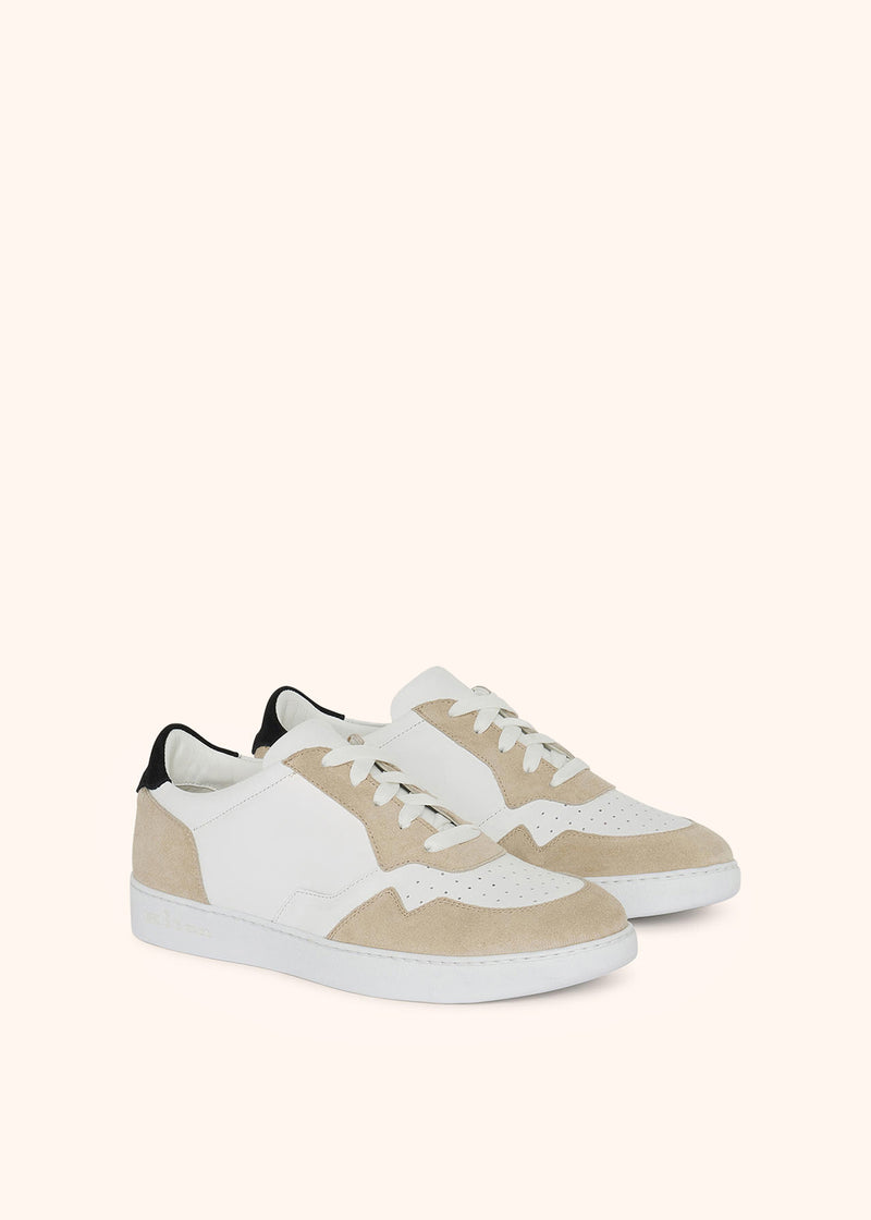 SNEAKERS IN PELLE CON INSERTI CAMOSCIO