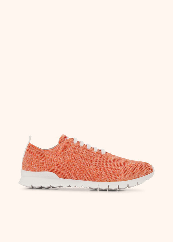 Scarpa Sneakers arancione Kiton da uomo, in cotone 1