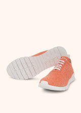 Scarpa Sneakers arancione Kiton da uomo, in cotone 3