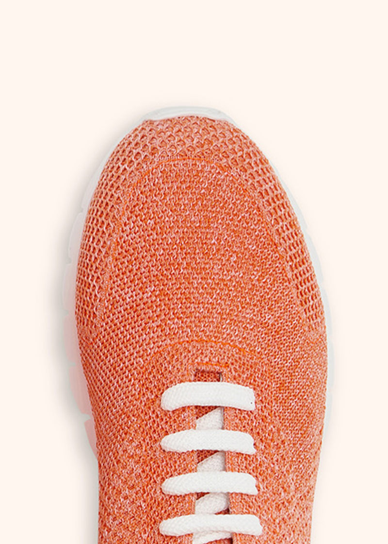Scarpa Sneakers arancione Kiton da uomo, in cotone 4