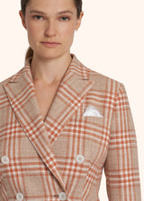 Giacca arancione Kiton da donna, in lana vergine 4