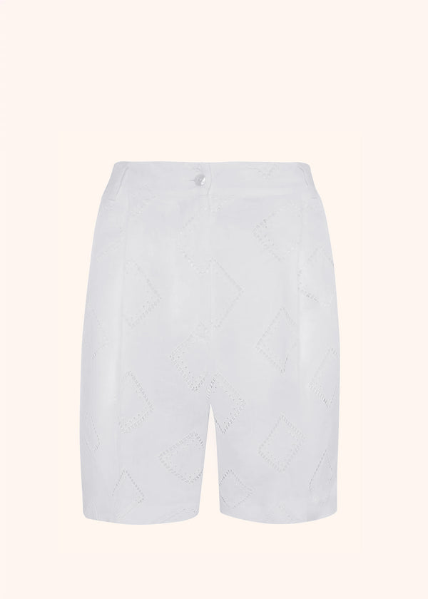 Pantaloni bianco Kiton da donna, in lino 1