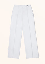 Pantaloni bianco Kiton da donna, in cashmere 1