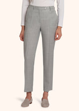 Pantaloni grigio Kiton da donna, in lana 2