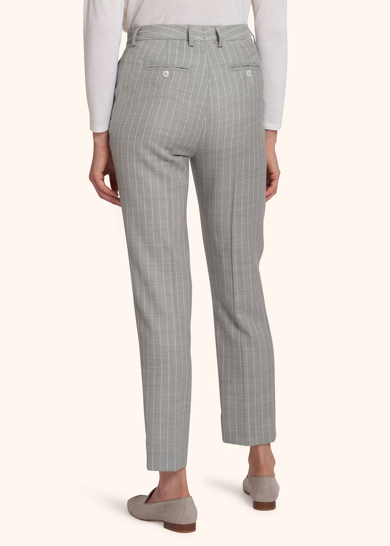 Pantaloni grigio Kiton da donna, in lana 3
