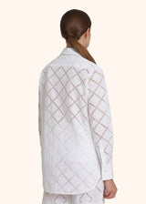 Camicia bianco Kiton da donna, in cotone 3