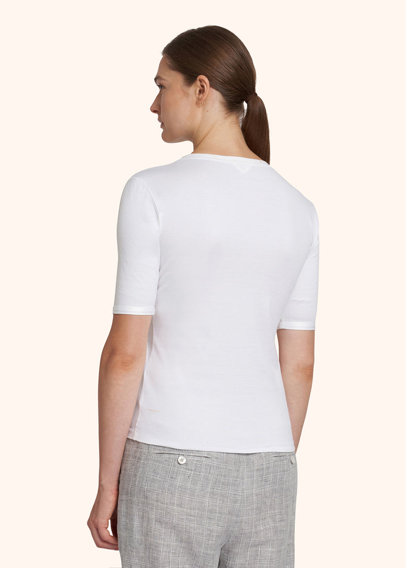 Camicia bianco Kiton da donna, in cotone 3