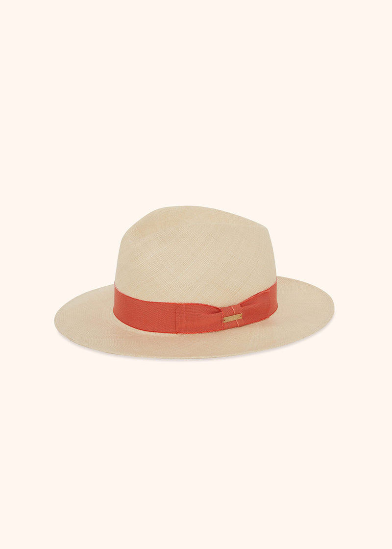 Cappello arancione Kiton da donna, in paglia 1