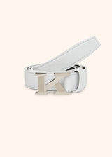 Cintura bianco Kiton da donna, in deerskin 1