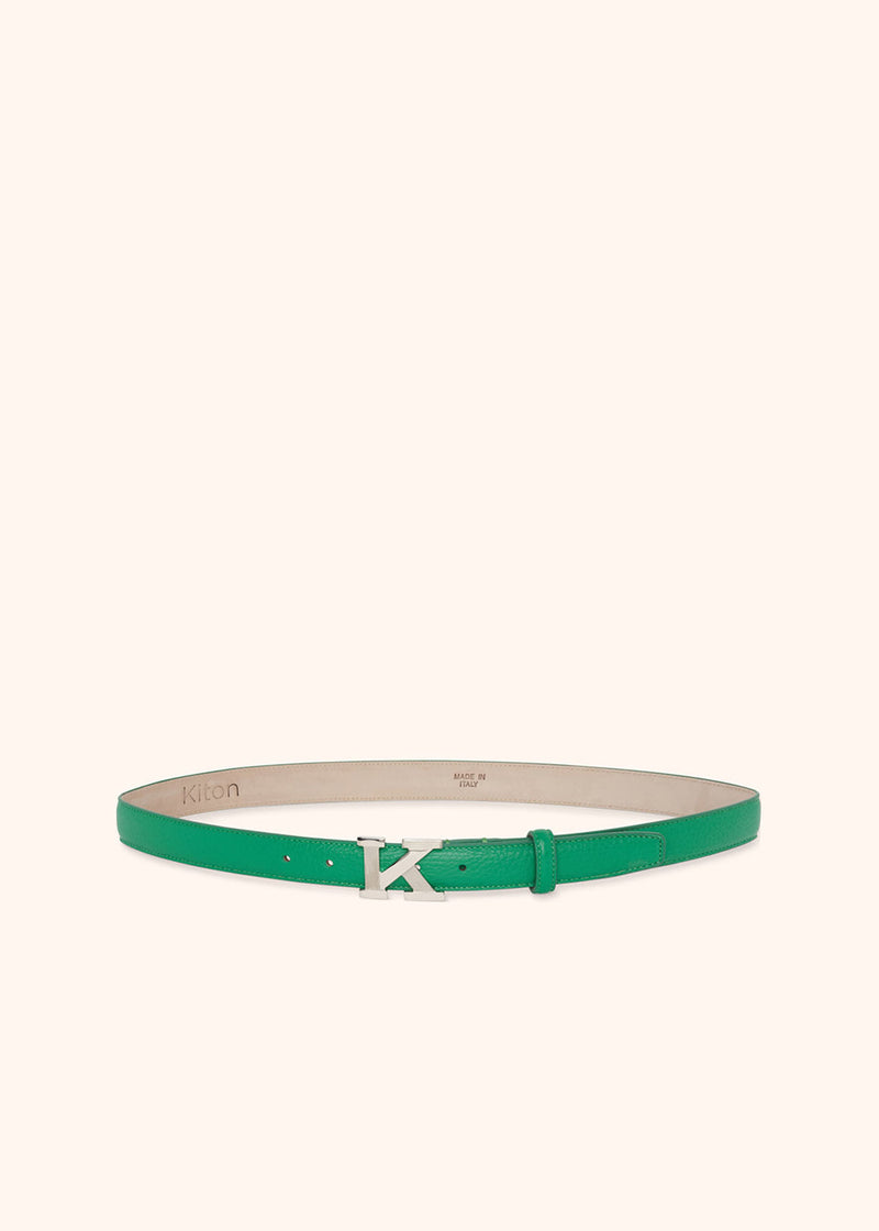 Cintura verde Kiton da donna, in deerskin 2