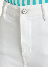 Pantaloni Jns bianco Kiton da donna, in cotone 4