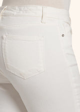 Pantaloni Jns bianco sporco Kiton da donna, in cotone 5
