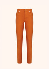 Pantaloni Jns arancione Kiton da donna, in cotone 1