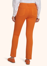 Pantaloni Jns arancione Kiton da donna, in cotone 3
