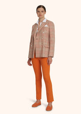 Pantaloni Jns arancione Kiton da donna, in cotone 5