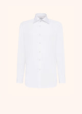 Camicia bianco Kiton da uomo, in cotone 1