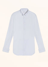 Camicia bianco Kiton da uomo, in cotone 1