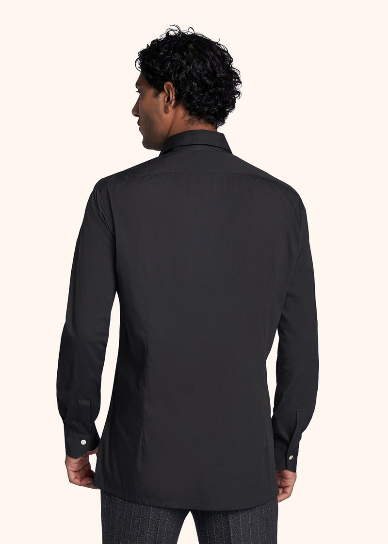 Camicia nero Kiton da uomo, in cotone 3