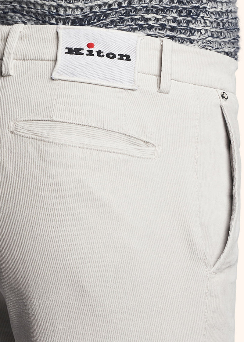 Pantaloni ghiaccio Kiton da uomo, in cotone 4